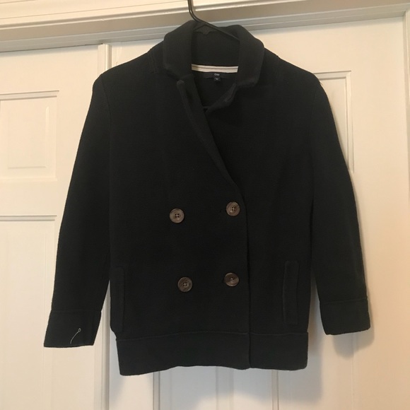 Gap Knit Cropped Pea Coat - Picture 2 of 3